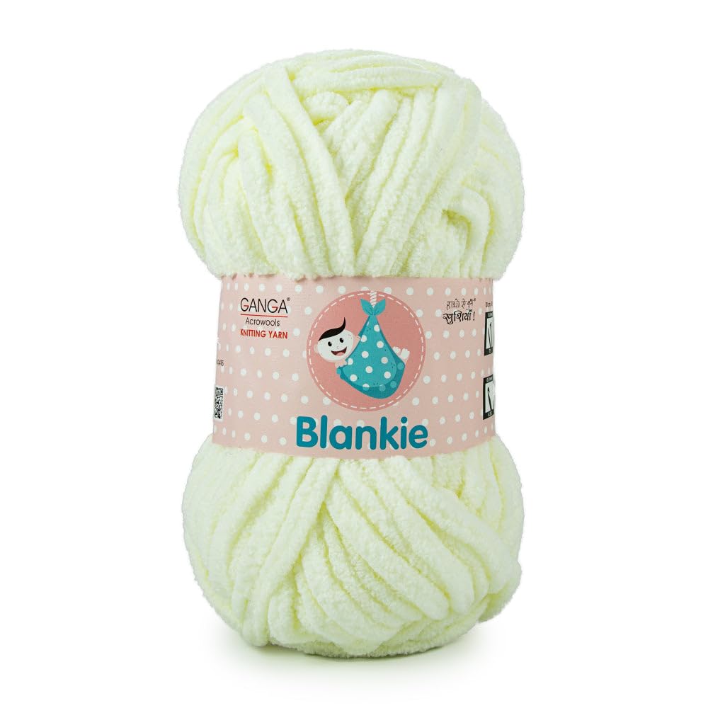 Ganga Acrowools Polyester Blankie Chenille Yarn – Super Soft Bulky